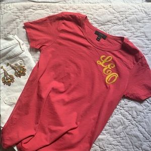 J.Crew Leo Horoscope Tee Size XS